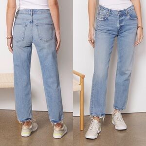 AGOLDE Kye Midrise Crop Straight Jeans in Forseen